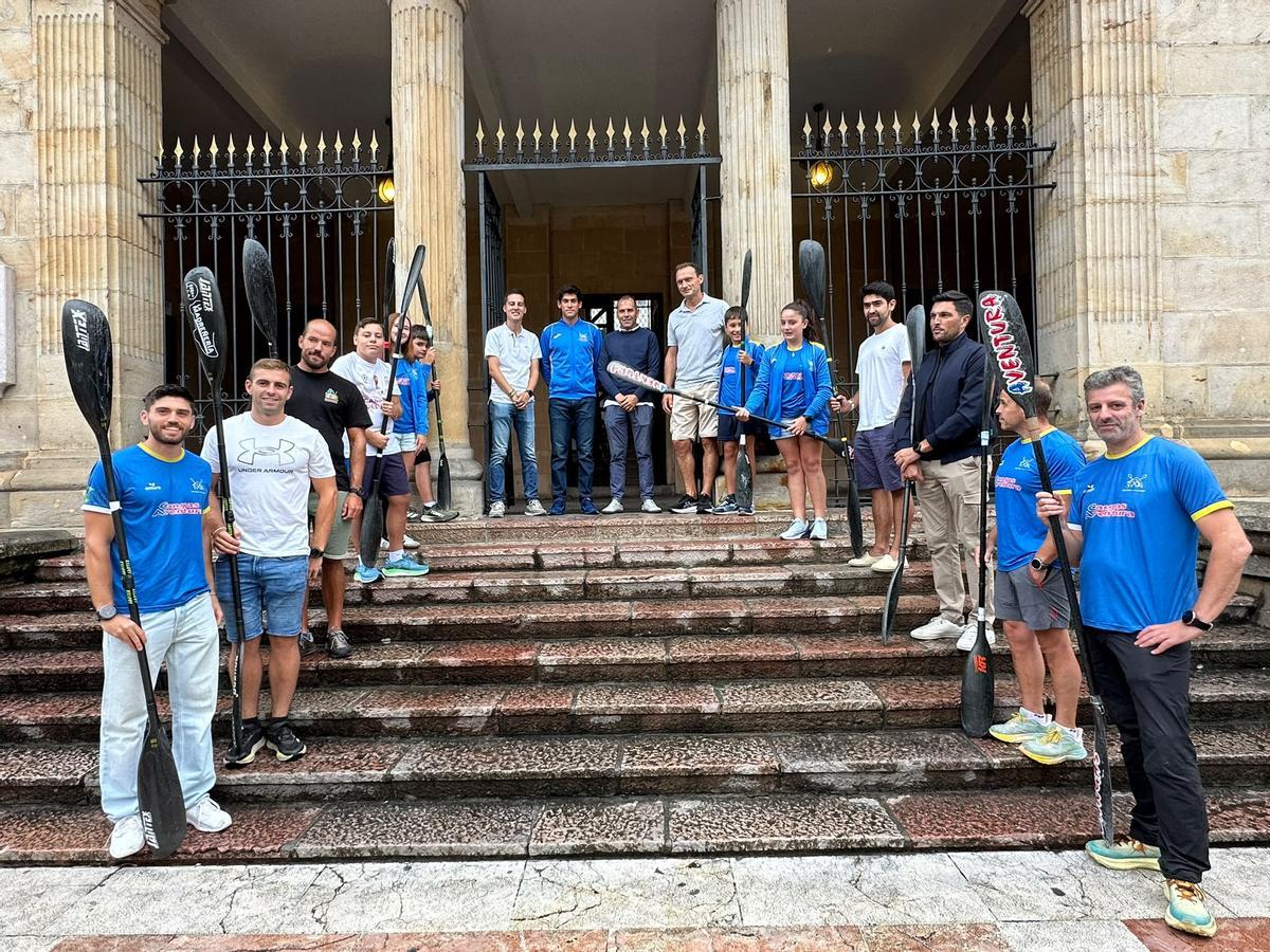 La recepción en el Ayuntamiento.