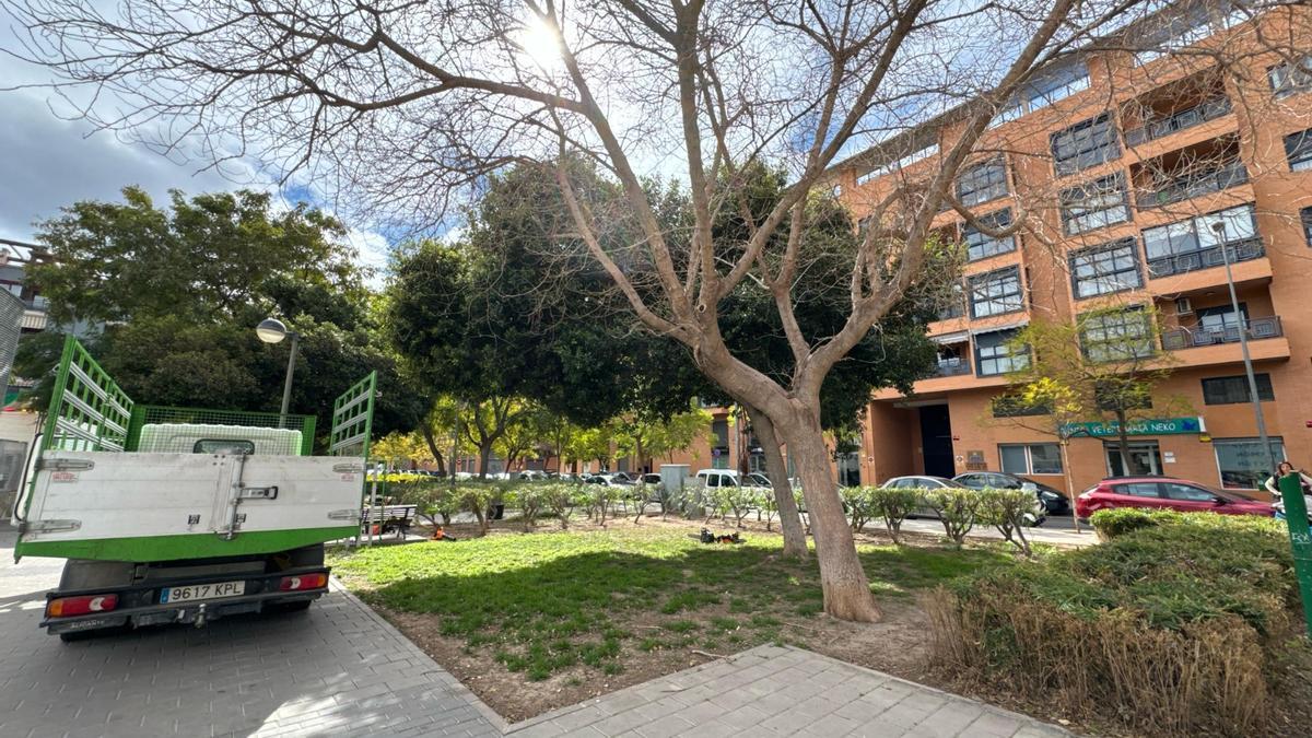 Avenida Sevilla, donde el Ayuntamiento va a renovar las zonas verdes