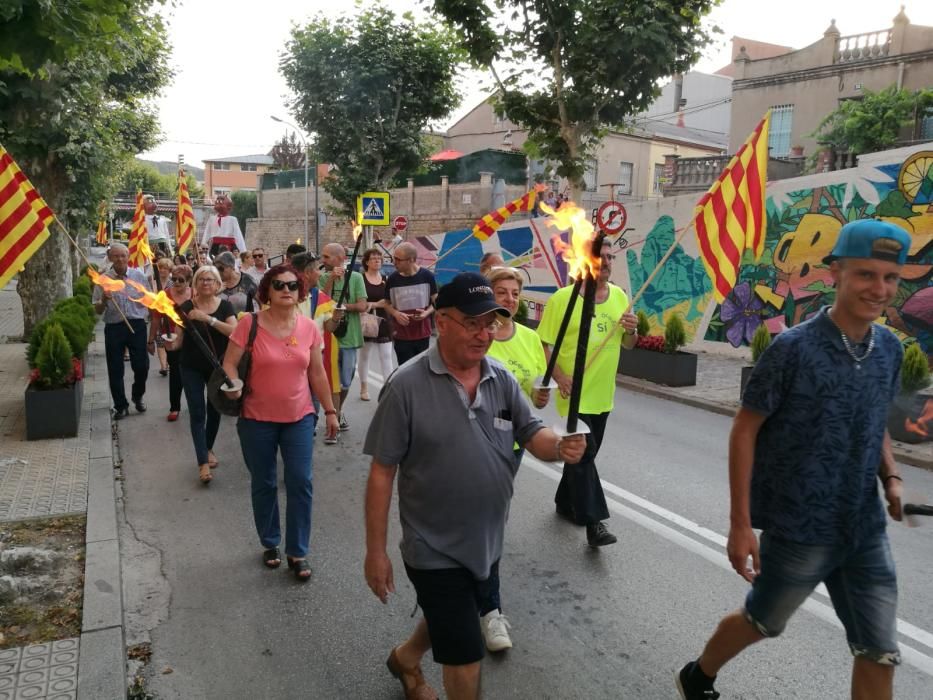 La Flama del Canigó arriba a Sant Vicenç