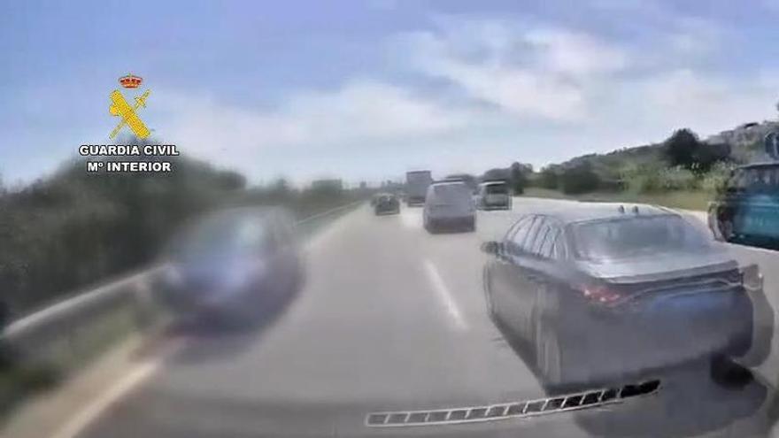 Knappes Ausweichmanöver: So war der Geisterfahrer auf Mallorcas Flughafenautobahn unterwegs