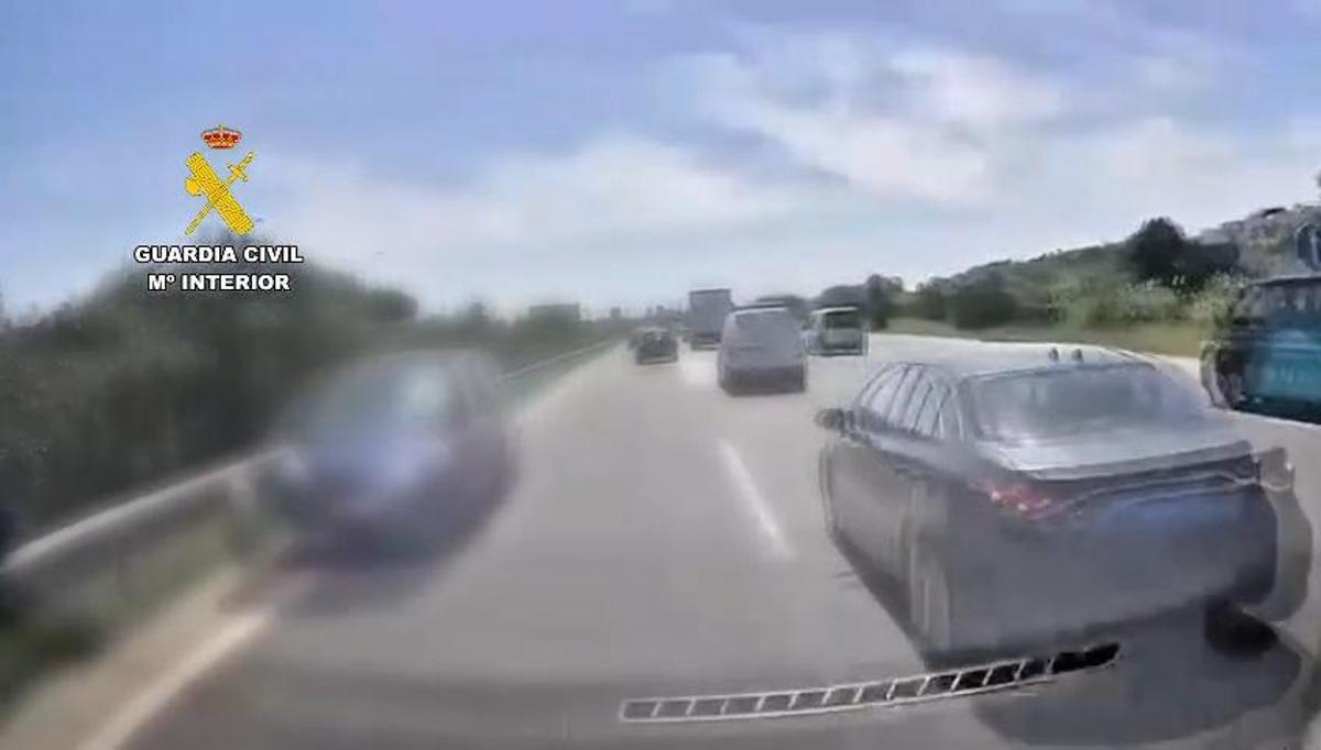 Knappes Ausweichmanöver: So war der Geisterfahrer auf Mallorcas Flughafenautobahn unterwegs