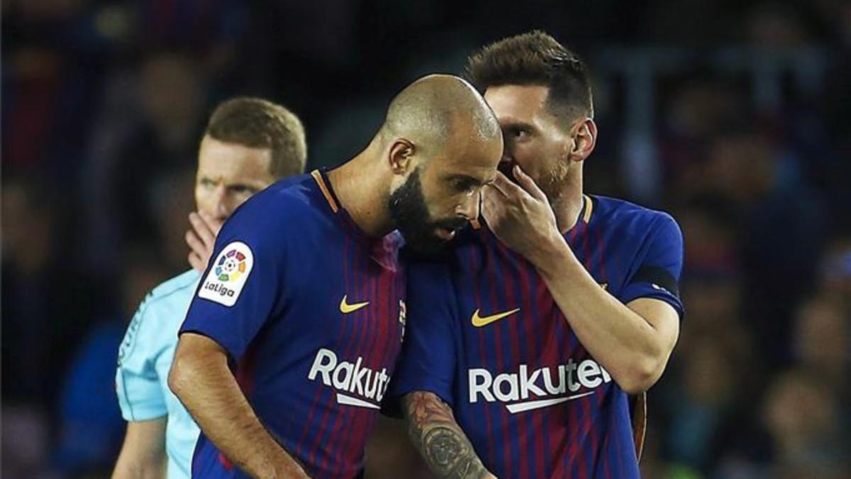 Si Mascherano se fuera, Messi perdería a uno de sus íntimos en el vestuario azulgrana