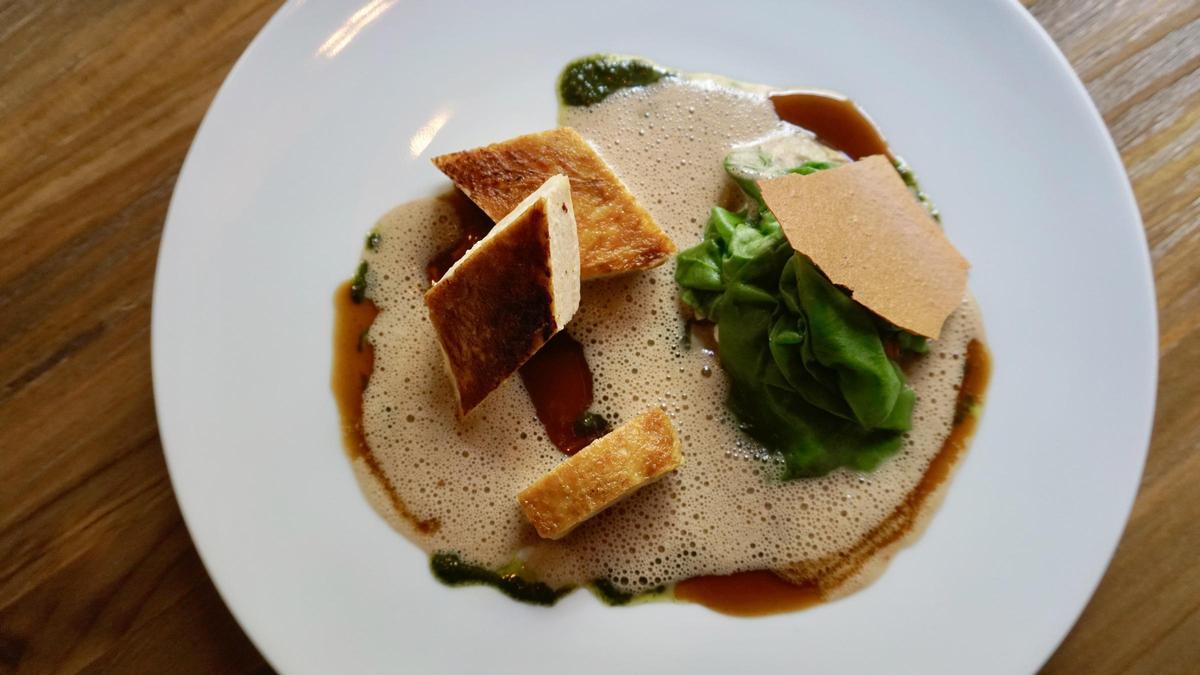 Un plato de pato del restaurante Allégorie (Madrid)