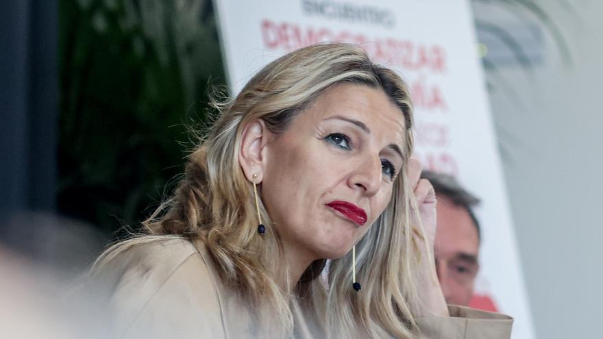 Yolanda Díaz aprovecha el 1 de mayo para anunciar su intención de reducir la jornada laboral