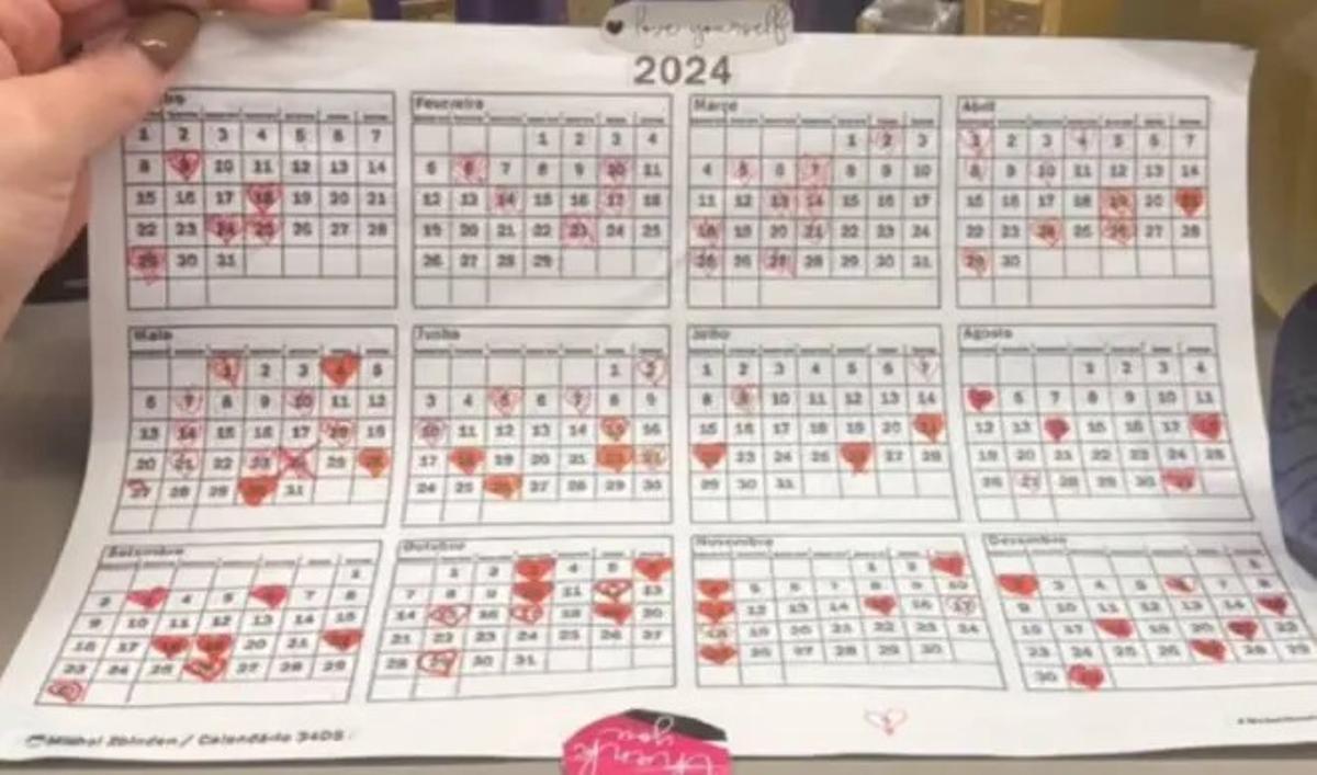 El 'calendario sexual' del delantero del Atlético Mineiro, Deyverson Silva, y su mujer.