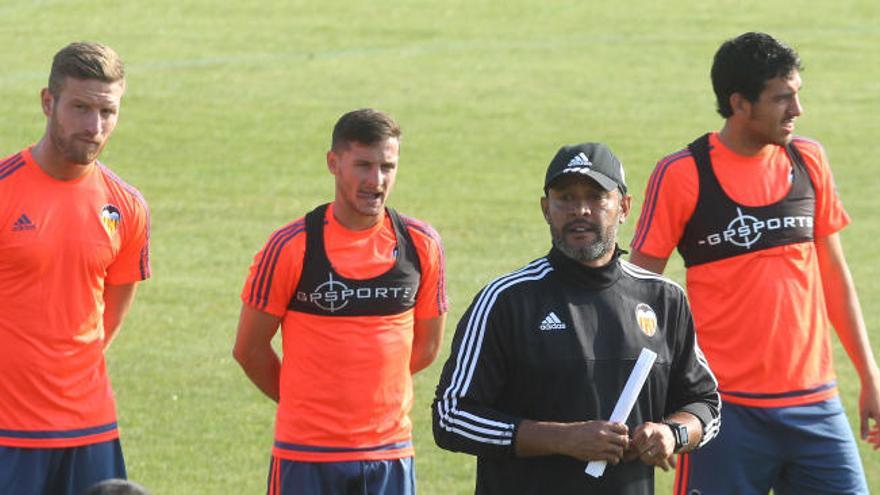 Nuno abre el entrenamiento para los aficionados