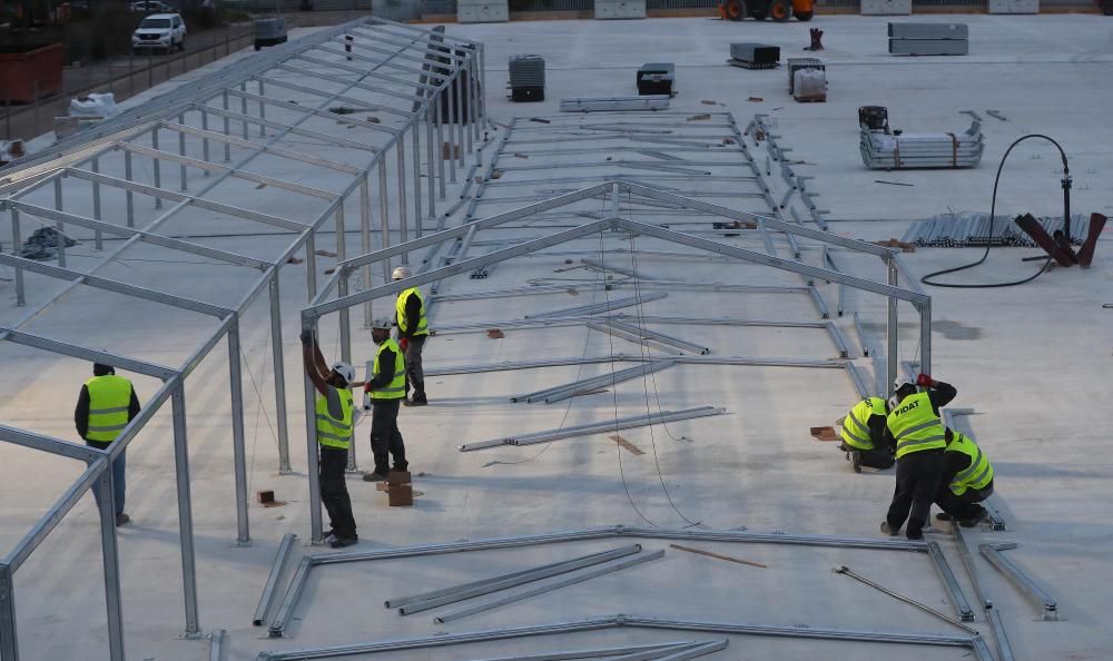 Así avanzan las obras del hospital de campaña