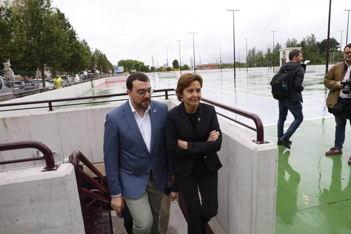 EN IMÁGENES: Así es el nuevo parking disuasorio de la avenida Portugal de Gijón