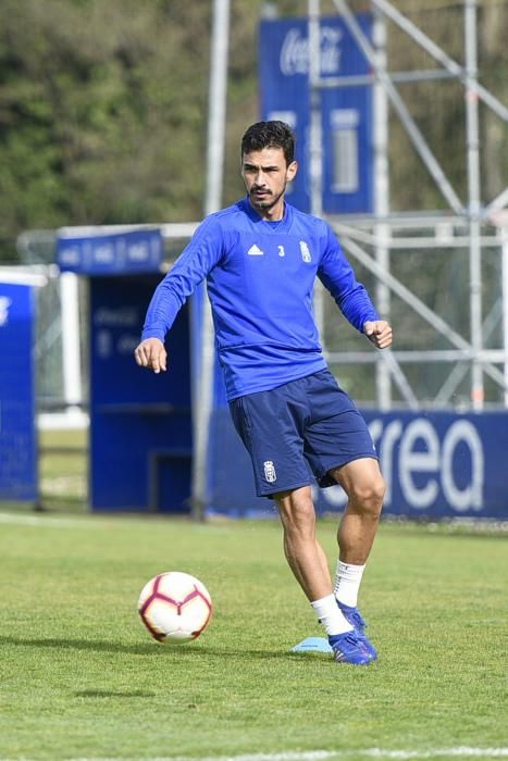 Entrenamiento del Oviedo en El Requexón