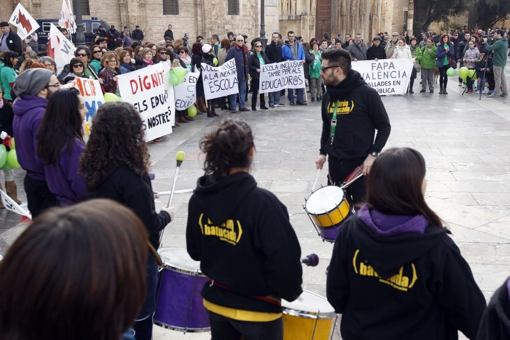 Protesta de educadores de infantil y especial