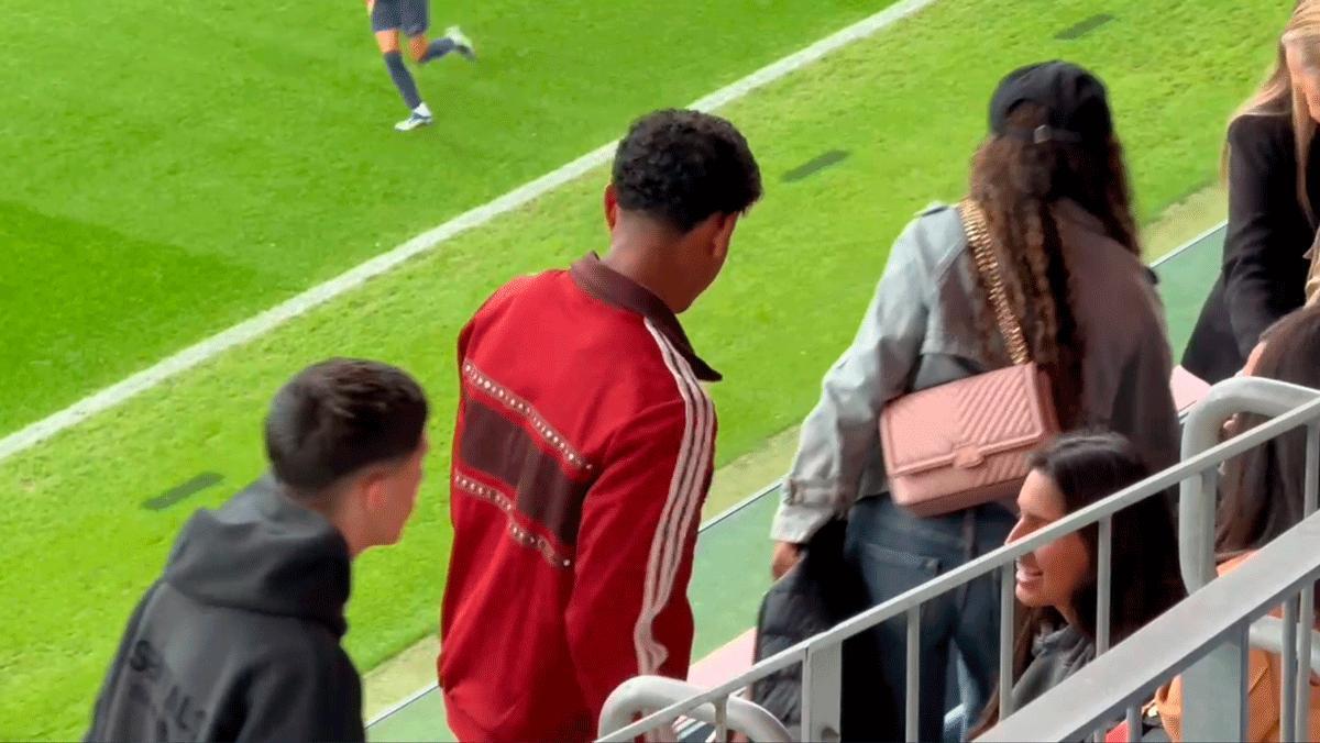 Lamine no se ha querido perder el partido del Barça femenino frente al Sevilla