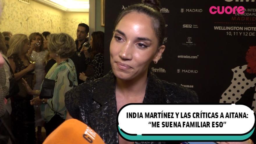 India Martínez y las críticas a Aitana: "Me suena familiar eso"