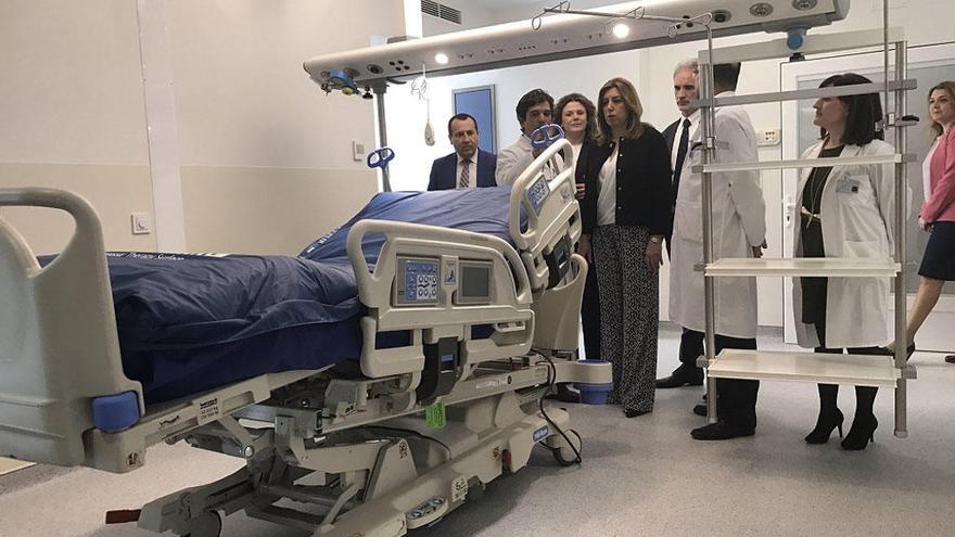 La presidenta recorrió las nuevas dependencias del hospital.