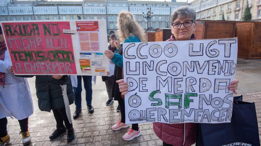 Las trabajadoras de Ayuda a Domicilio se movilizan contra el preacuerdo del convenio