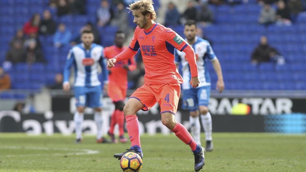 Sergi Samper, en la visita del Granada al Espanyol esta temporada