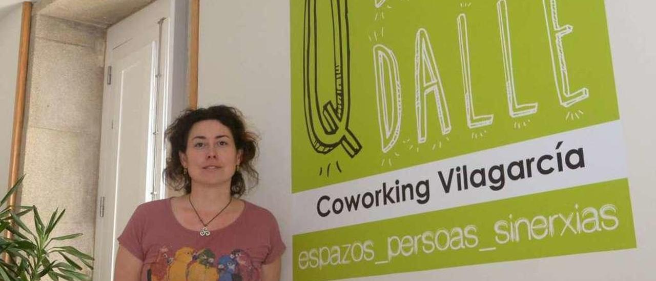Raquel Argibay Raposo en las instalaciones del coworking de Vilagarcía. // Noé Parga