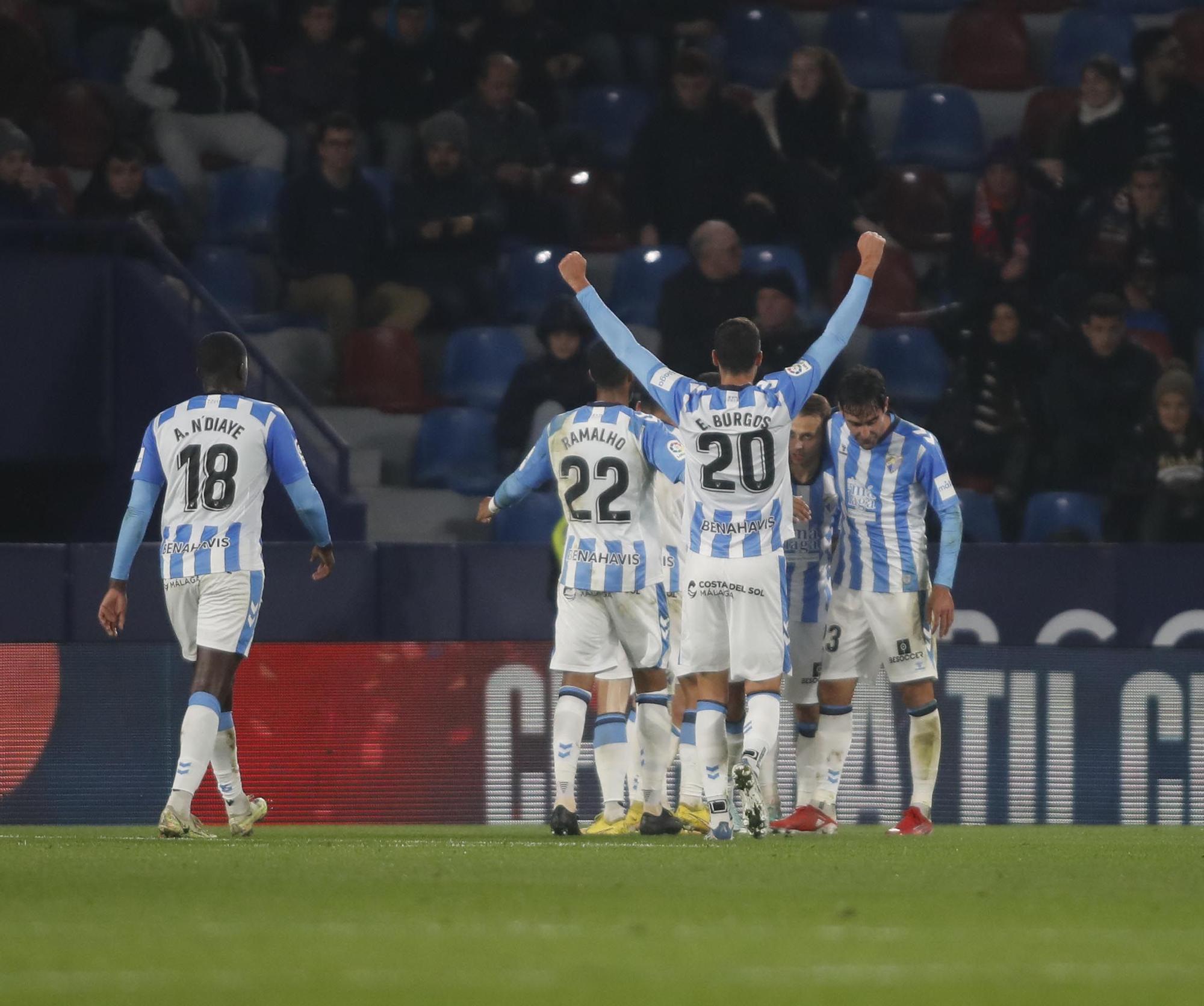 El Levante UD gana por la mínima al Málaga en el Ciutat