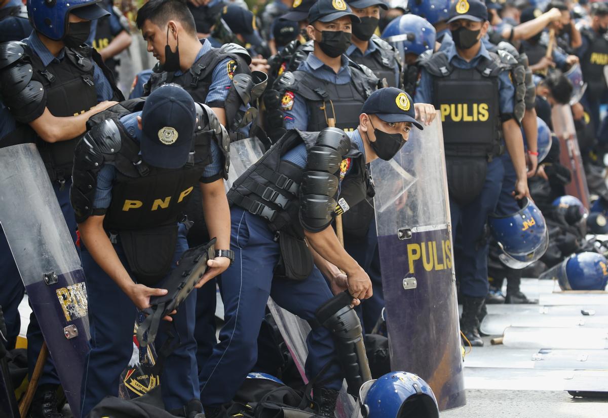 Protestas en Filipinas antes del primer discurso del estado de la nación de Marcos