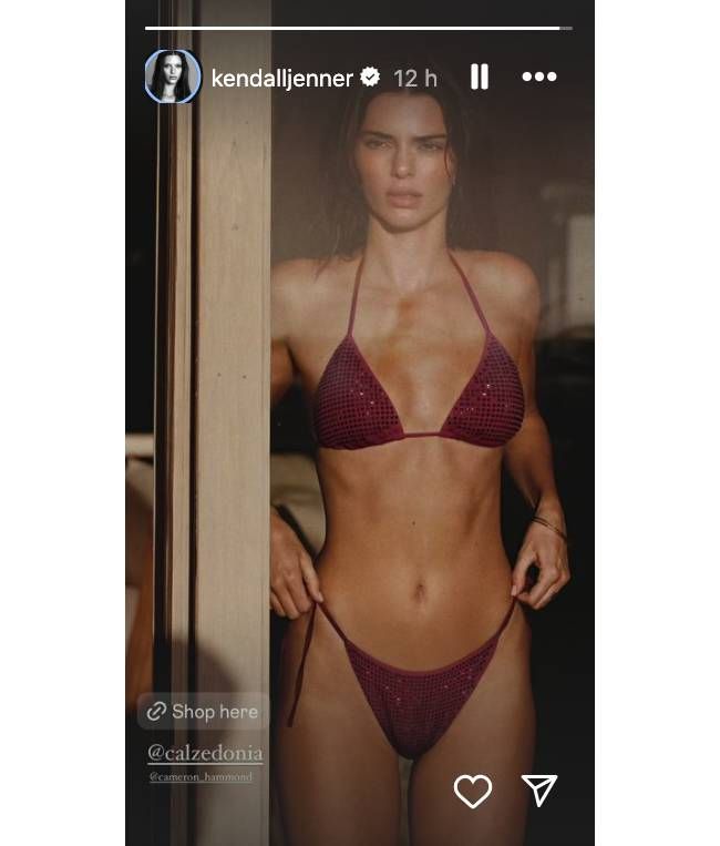Kendall Jenner con bikini de Calzedonia