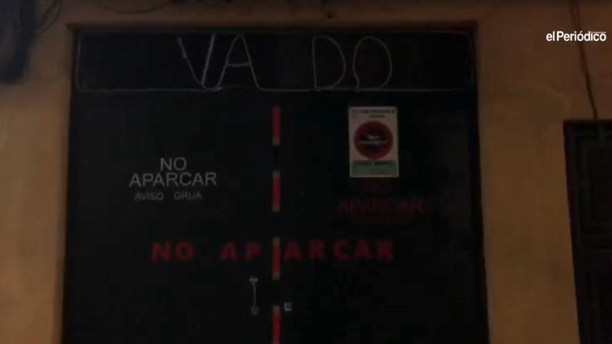 Vídeo | Vado permanente luminoso en Cáceres