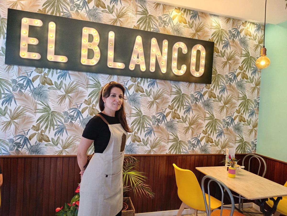 Diana Blanco, en el Restaurante Blanco, de Lugo de Llanera.