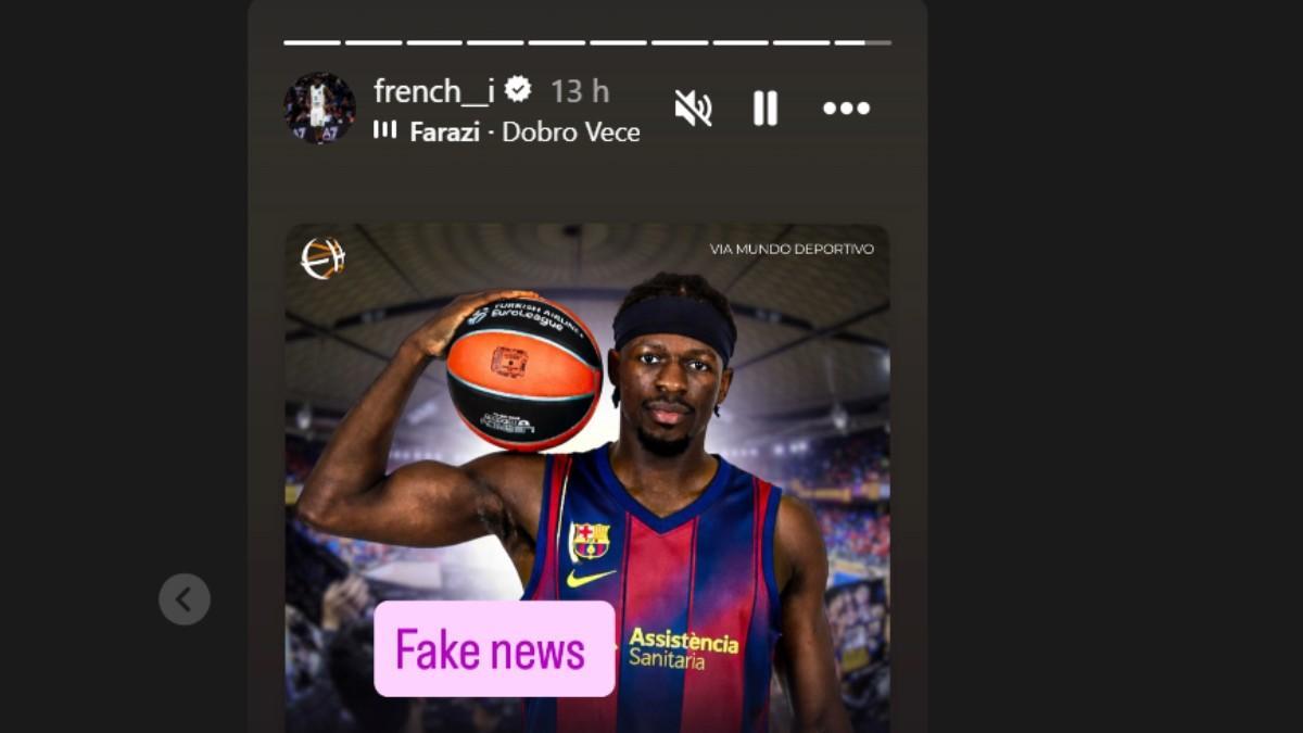 La historia de Sylvain Francisco en Instagram