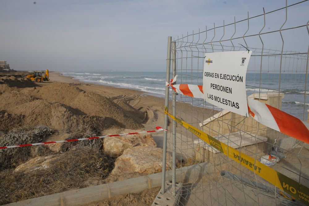 Obras en las playas del Saler y la Garrofera