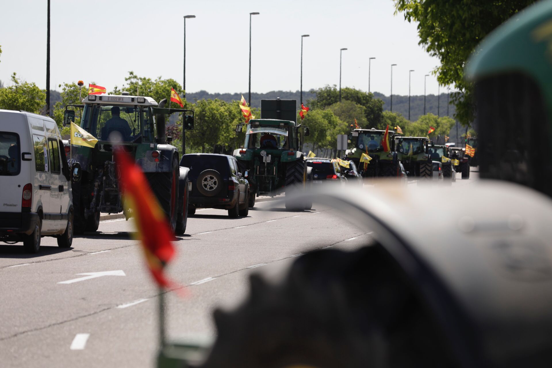 Tractorada en Zaragoza