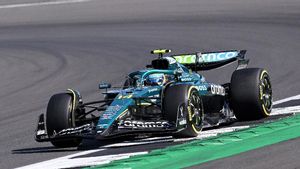 Fernando Alonso, durante un GP