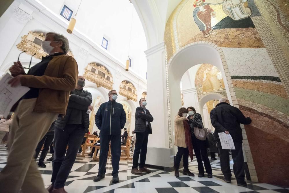 Presentació dels mosaics de La Cova