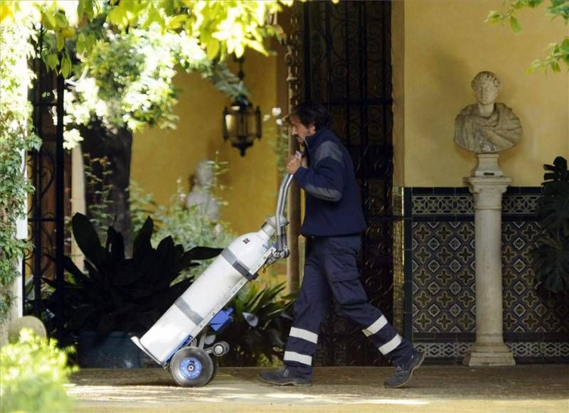 A la espera de noticias en el Palacio de Dueñas