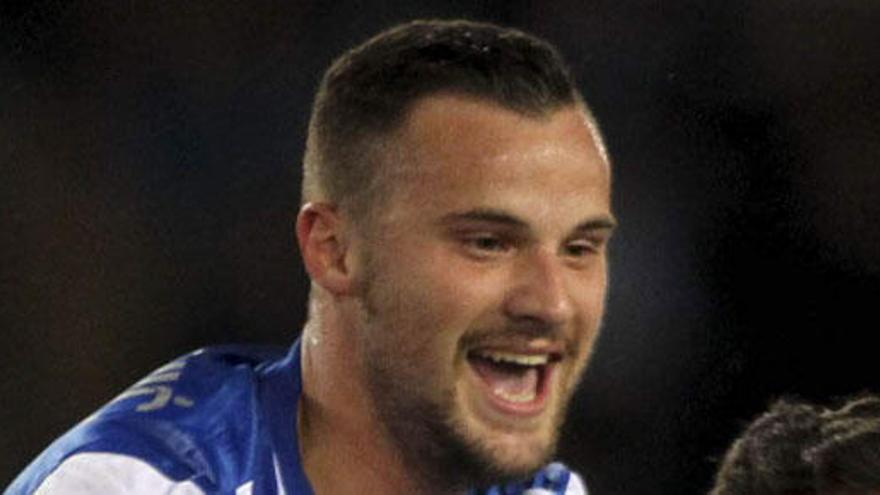 El delantero de la Real Sociedad, Seferovic.