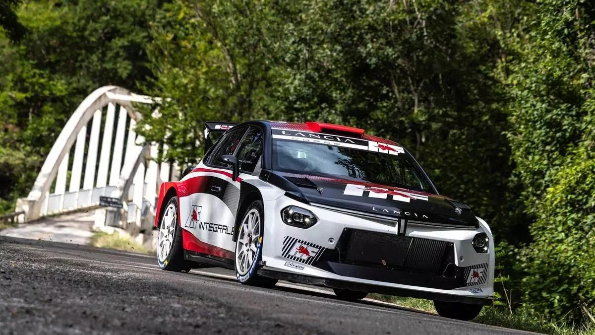 Uno de los coches Lancia que va a competir este año en el Mundial y el Europeo de rallys.