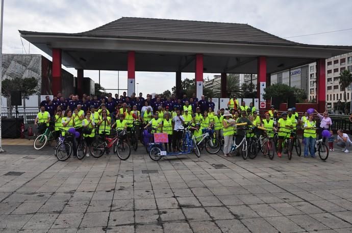 Marcha Ciclista contra la Violencia de Genero en la capital grancanaria
