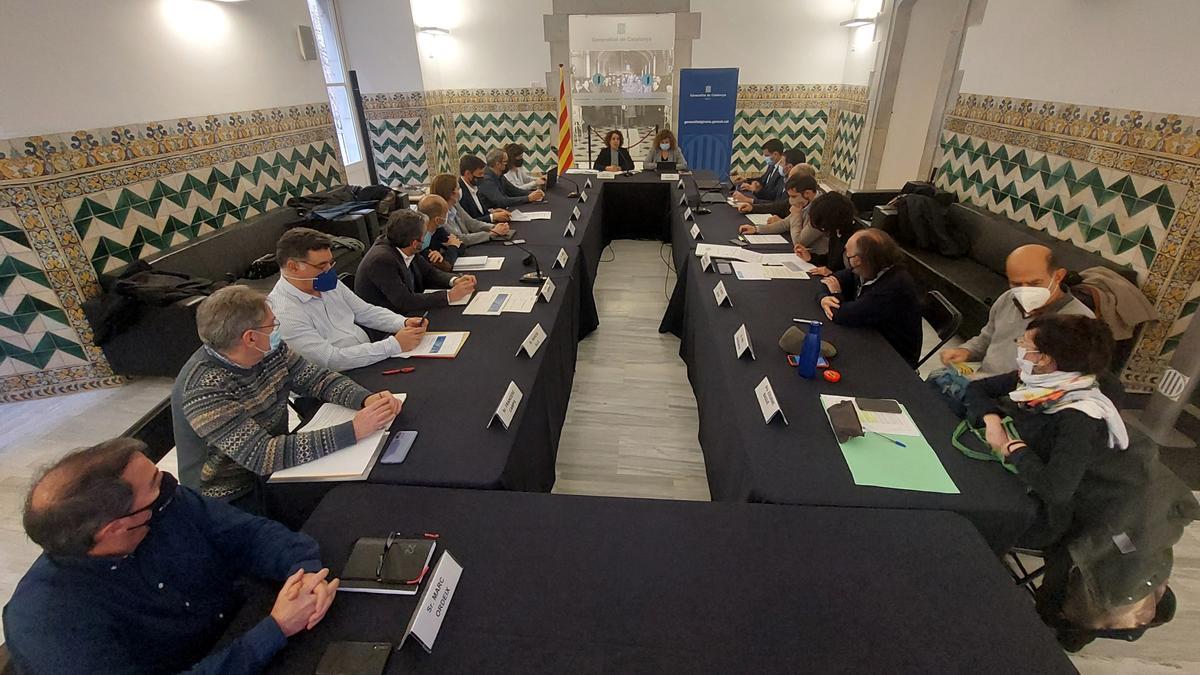 La reunió de seguiment dels acords de la Taula del Ter, que s&#039;ha celebrat a la Delegació del Govern de Girona