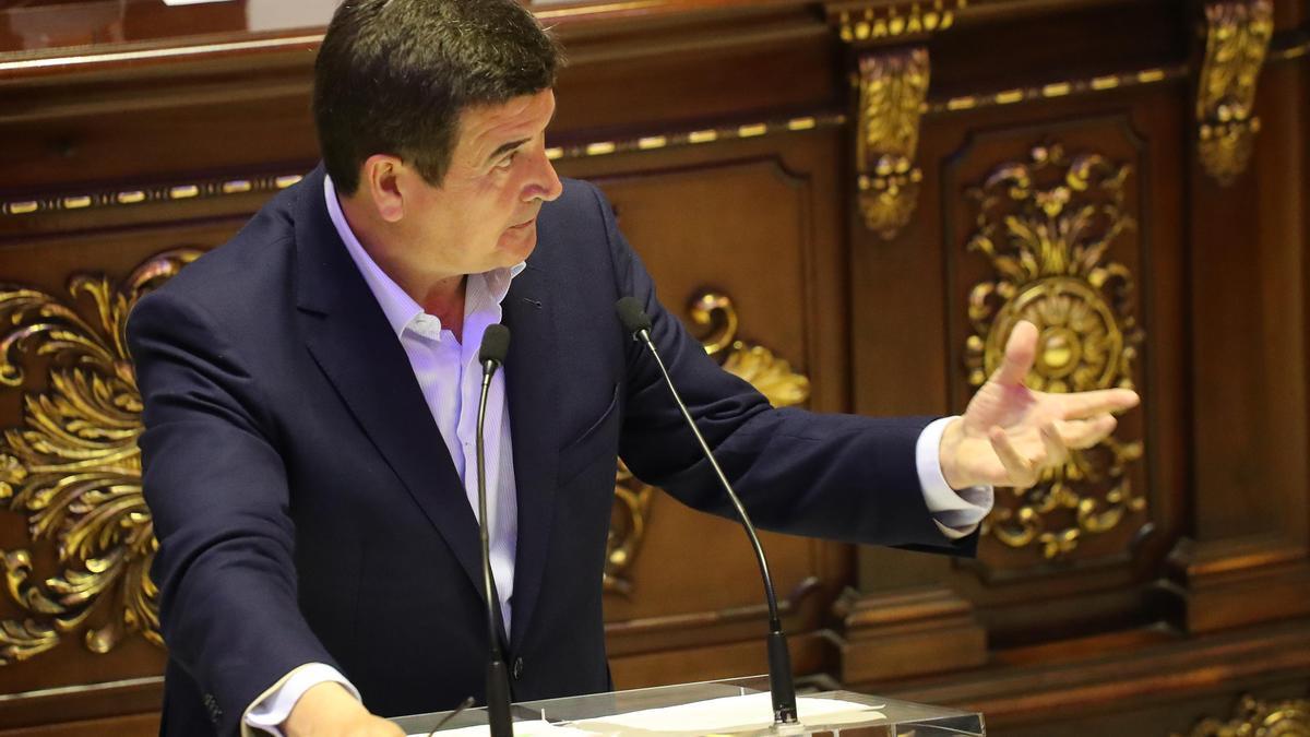 El concejal Fernando Giner interviene en un pleno.