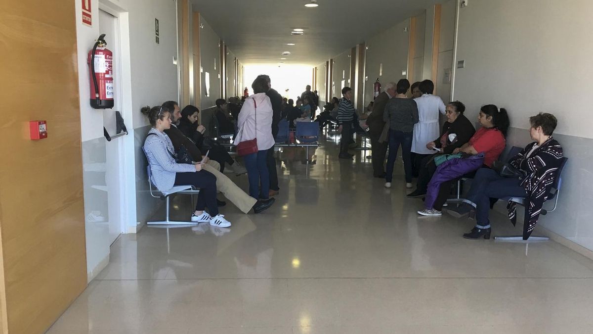 Una de las salas de espera del Centro de Especialidades de Benavente.