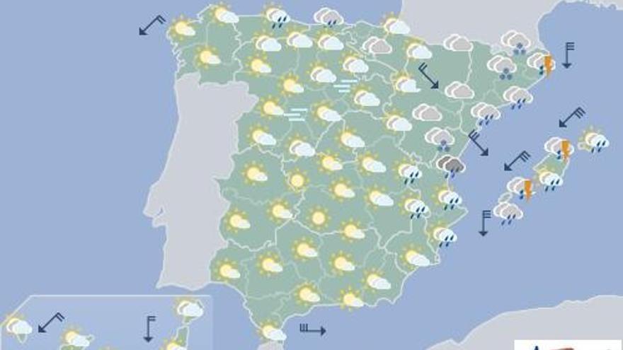 Nubes y posibilidad de lluvias al norte de Canarias