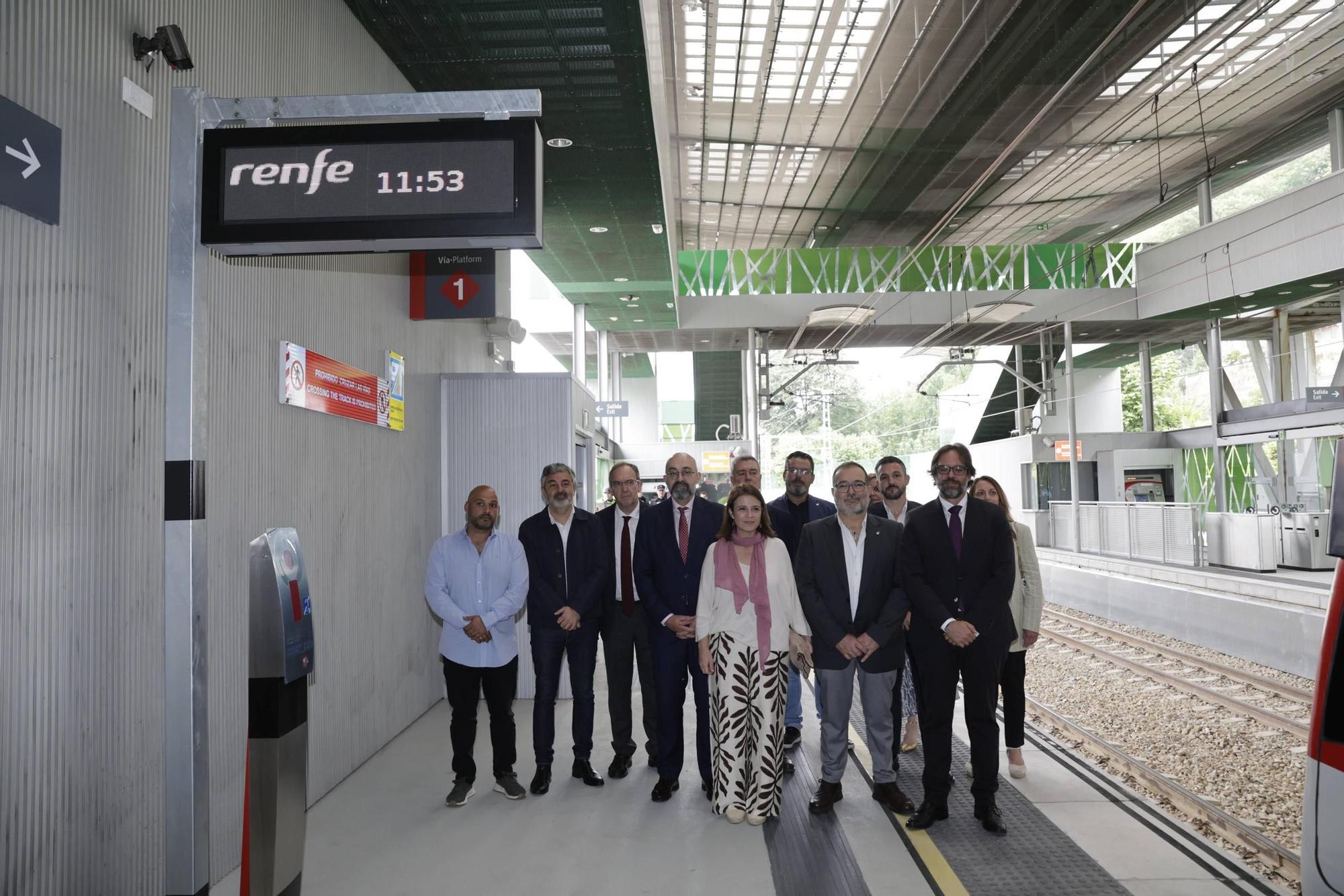 Así fue la inauguración del soterramiento de Langreo