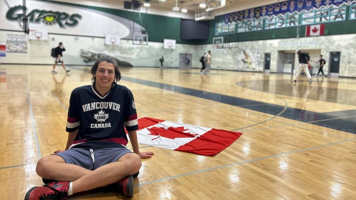 Un estudiante del programa académico de LK en Canadá