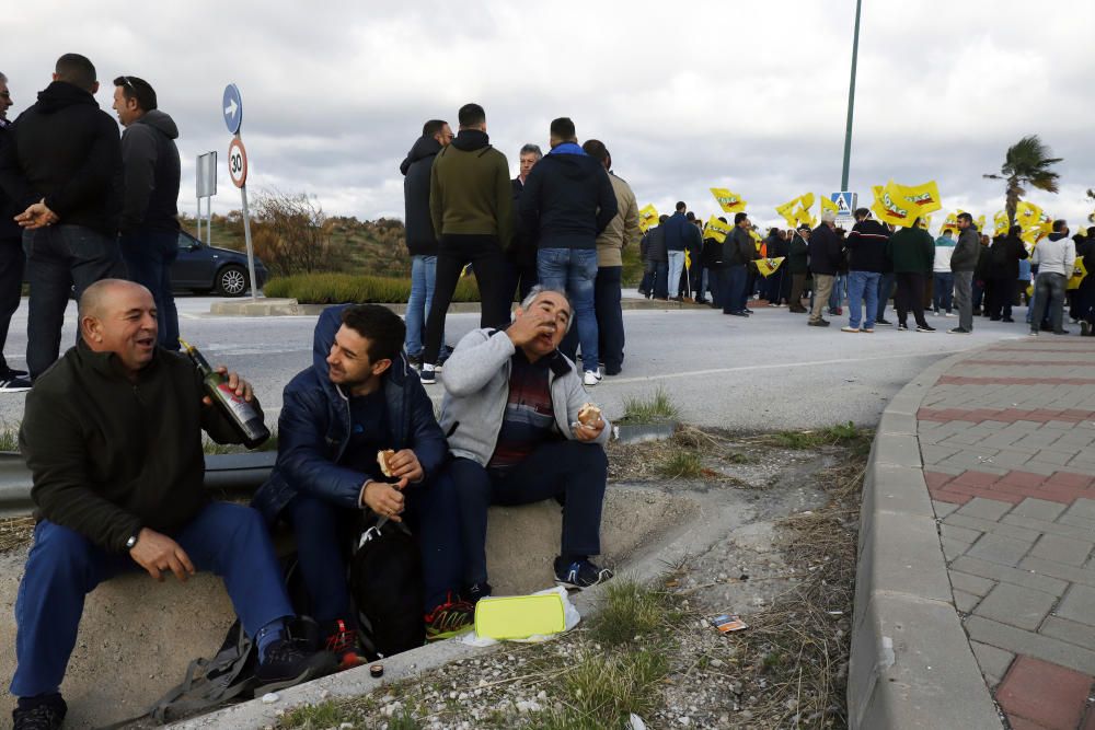 Los agricultores se manifiestan en Málaga contra la bajada de precios