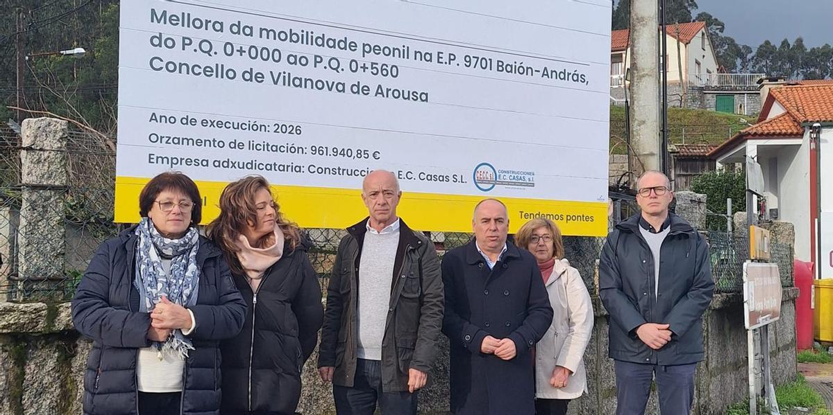 Inicio de las obras que la Diputación impulsa en la EP-9701, que une Baión con András.