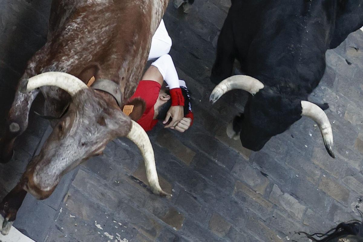 El séptimo encierro de Sanfermines 2022, en imágenes