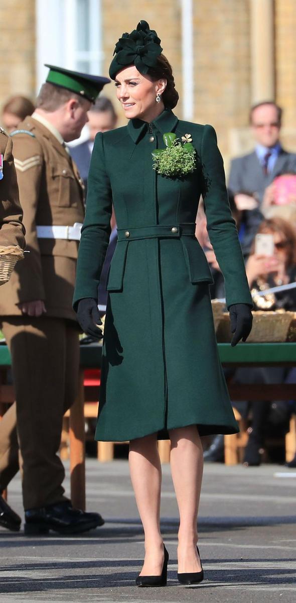 Kate Middleton con look verde en el día de San Patricio