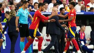 Ferran Torres sustituye a Lamine Yamal durante el España - Alemania de la Eurocopa 2024