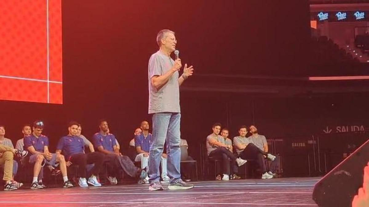 Pedro Martínez: "Somos un gran club, con un gran pabellón, un mecenas que hace que esto sea posible"