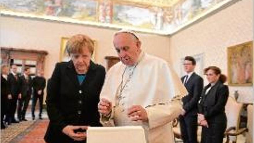 El Papa rep la cancellera Merkel