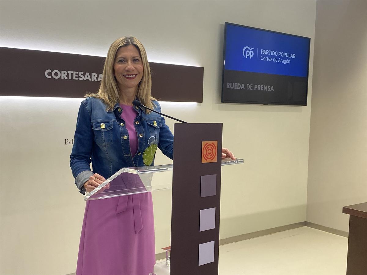 La portavoz del PP Aragón, Mar Vaquero