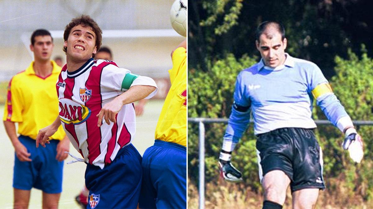 Rubi y Torras, en su etapa como futbolistas en activo