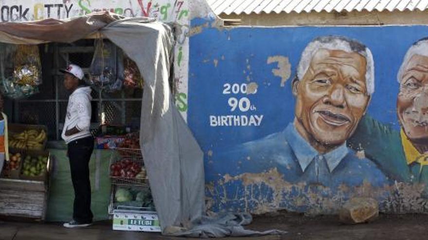 Alrededores del hospital donde está ingresado Mandela.